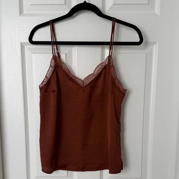 Abercrombie & Fitch Satin Cami Top - Brown - Picture 2 of 4